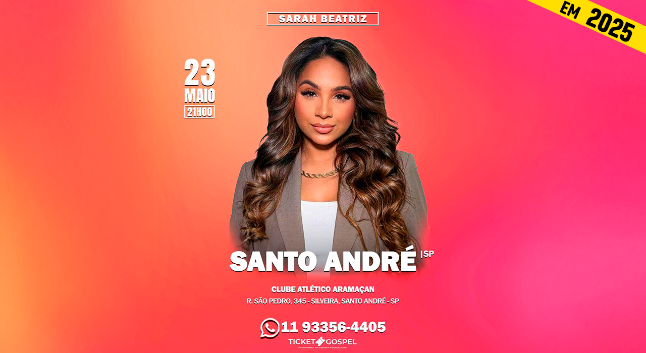 Sarah Beatriz em Santo André