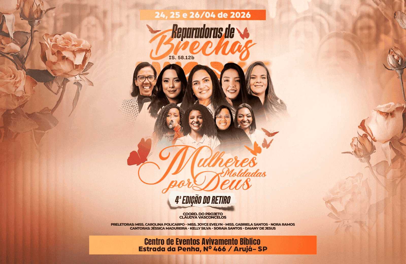 4 Edição do Retiro das Mulheres Moldadas por Deus