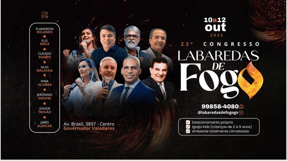 CONGRESSO MINISTROS LABAREDAS DE FOGO 2025